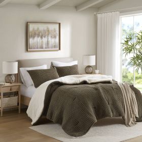 Knit Chenille Comforter Set Full/Queen