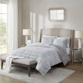 King/Cal King Back Print Long Fur Comforter Mini Set (Color: as Pic)